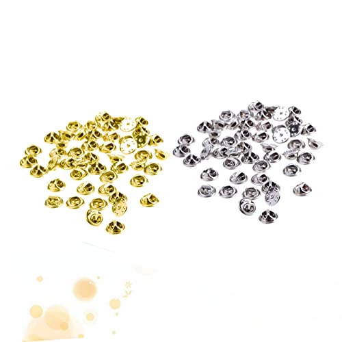 jojofuny 400 Stck. Metall Clutch Pin Backs Ersatz Gold und Silber Federmechanismus Leichter Verschluss für Kleine Pins Anstecknadeln Broschen Krawatten Diy Zubehör jojofuny 400 Stck. Metall Clutch Pin Backs Ersatz Gold und Silber Federmechanismus Leichter Verschluss für Kleine Pins Anstecknadeln Broschen Krawatten Diy Zubehör von jojofuny