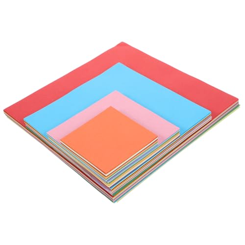jojofuny 400 Stück Buntes Origami DIY-Bastelpapier origami papier selber machen falten DIY Bastelpapier Farbe farbig Papierschnitte DIY liefert doppelseitiges Origami-Papier von jojofuny