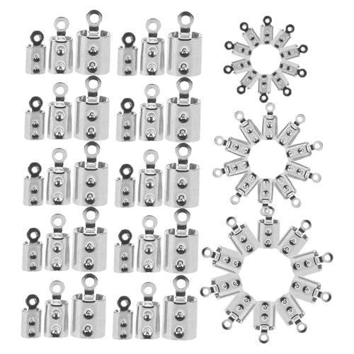 jojofuny 400 Stück Schmuckseilschnallen Für Armbänder Schmuckherstellungszubehör Verschlussspitzen Für Lederbänder Verschlüsse Für Schmuck Metall Verbindungsverschluss Schmuckklemmen jojofuny 400 Stück Schmuckseilschnallen Für Armbänder Schmuckherstellungszubehör Verschlussspitzen Für Lederbänder Verschlüsse Für Schmuck Metall Verbindungsverschluss Schmuckklemmen von jojofuny