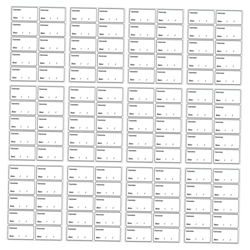 jojofuny 400 Stück Selbstklebende Lebensmittel Etiketten Abnehmbare Gefrierfach Aufbewahrungsaufkleber Wasserdichtes PVC Lebensmittel Datumssticker für Kühlschrank Einfach zu Beschriften jojofuny 400 Stück Selbstklebende Lebensmittel Etiketten Abnehmbare Gefrierfach Aufbewahrungsaufkleber Wasserdichtes PVC Lebensmittel Datumssticker für Kühlschrank Einfach zu Beschriften von jojofuny