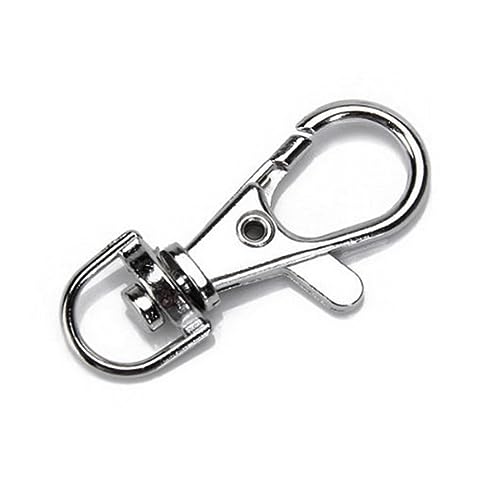 jojofuny 40Stücke Langlebiger Metall Schwenk Lobster Karabiner mit Schlüsselring Silber für Armbänder Halsketten und Bastelprojekte und Einfach zu Bedienen jojofuny 40Stücke Langlebiger Metall Schwenk Lobster Karabiner mit Schlüsselring Silber für Armbänder Halsketten und Bastelprojekte und Einfach zu Bedienen von jojofuny