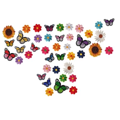 jojofuny 42 Stück Teiliges Patches mit Schmetterlings und Blumenmotiven Bestickte Aufnäher für Kleidung Taschen und Jeans für Diy Reparaturen und Dekorationen jojofuny 42 Stück Teiliges Patches mit Schmetterlings und Blumenmotiven Bestickte Aufnäher für Kleidung Taschen und Jeans für Diy Reparaturen und Dekorationen von jojofuny