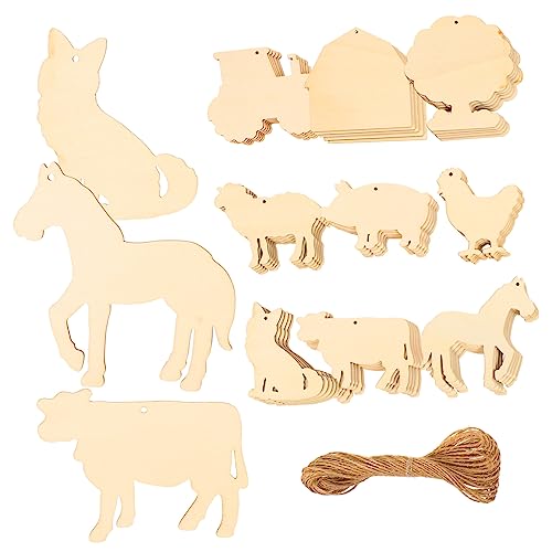 jojofuny 45 Stück Teiliges Holzrohlinge zum Bemalen Leichte Holzscheiben für DIY Bastelarbeiten Farm Themen Holzfiguren für Partydekoration Vielseitige Holzchips für Kreative Gestaltung jojofuny 45 Stück Teiliges Holzrohlinge zum Bemalen Leichte Holzscheiben für DIY Bastelarbeiten Farm Themen Holzfiguren für Partydekoration Vielseitige Holzchips für Kreative Gestaltung von jojofuny