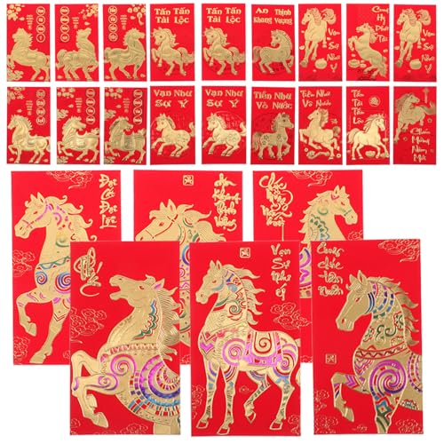 jojofuny 48 Rote Umschläge: Geldumschläge Vietnamesischen Neujahr – Rote Päckchen Mit Pferd 2026 Für Das Chinesische Vietnamesische Frühlingsfest Und Schenken jojofuny 48 Rote Umschläge: Geldumschläge Vietnamesischen Neujahr – Rote Päckchen Mit Pferd 2026 Für Das Chinesische Vietnamesische Frühlingsfest Und Schenken von jojofuny