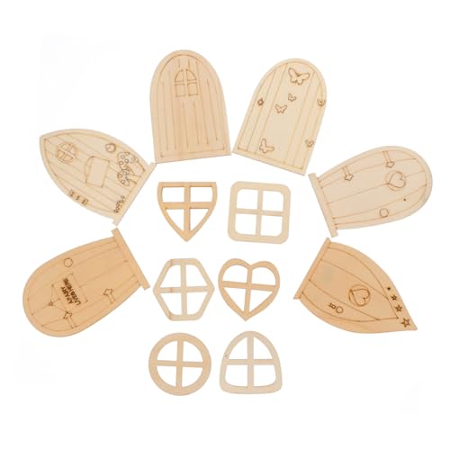 jojofuny 48 Stück Teiliges DIY Holzblätter Feentüren zum Bemalen Unlackierte Mini Gartentüren Holzplatten für Handwerk Malprojekte Geschenkideen jojofuny 48 Stück Teiliges DIY Holzblätter Feentüren zum Bemalen Unlackierte Mini Gartentüren Holzplatten für Handwerk Malprojekte Geschenkideen von jojofuny