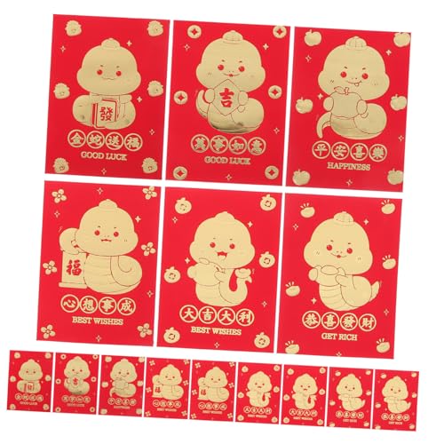 jojofuny 48 Stück Teiliges Rote Geldumschläge Schlange Motiv Chinesisches Neujahr Hochzeit Geburtstag Traditionelle Glücksumschläge Symbol für Wohlstand und Glück für Bargeld und Karten jojofuny 48 Stück Teiliges Rote Geldumschläge Schlange Motiv Chinesisches Neujahr Hochzeit Geburtstag Traditionelle Glücksumschläge Symbol für Wohlstand und Glück für Bargeld und Karten von jojofuny