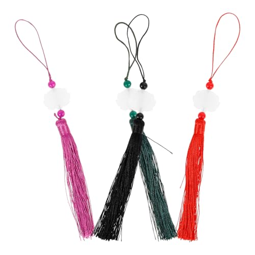jojofuny 4Stücke Handgefertigte Quasten Anhänger Doppelseitiger Imitations Jade Charm für DIY Bastelprojekte Taschen und Dekorationen jojofuny 4Stücke Handgefertigte Quasten Anhänger Doppelseitiger Imitations Jade Charm für DIY Bastelprojekte Taschen und Dekorationen von jojofuny