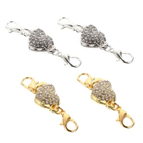 jojofuny 4Stücke Herzförmige Schmuckverlängerungsketten Für DIY Halsketten Armbänder Und Fußkettchen Einfach Zu Installieren Kombinieren jojofuny 4Stücke Herzförmige Schmuckverlängerungsketten Für DIY Halsketten Armbänder Und Fußkettchen Einfach Zu Installieren Kombinieren von jojofuny