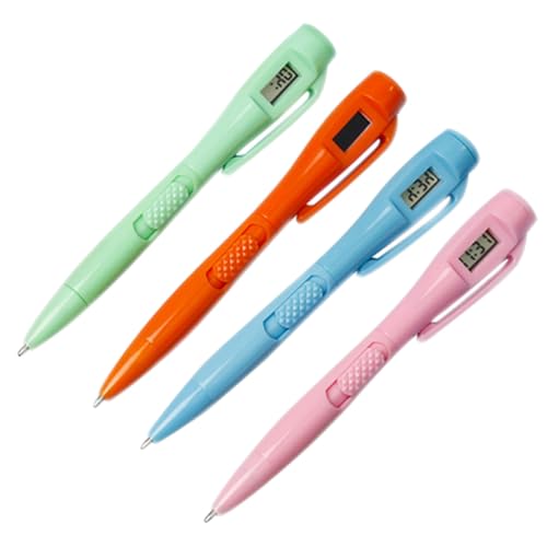 jojofuny 4Stücke Kugelschreiber mit Uhr Ergonomischer Stift für Schüler und Büro Farben Zufällig für Prüfungen und Meetings Langlebig und Leicht zu Handhaben jojofuny 4Stücke Kugelschreiber mit Uhr Ergonomischer Stift für Schüler und Büro Farben Zufällig für Prüfungen und Meetings Langlebig und Leicht zu Handhaben von jojofuny