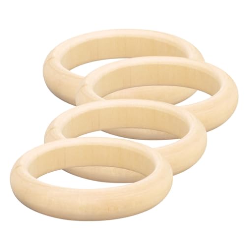 jojofuny 4Stücke Naturholzarmbänder für DIY Glatte Holzringe zum Basteln Unvollendete Armbänder für Handwerksmaterialien für Schmuckgestaltung und Fantasieprojekte jojofuny 4Stücke Naturholzarmbänder für DIY Glatte Holzringe zum Basteln Unvollendete Armbänder für Handwerksmaterialien für Schmuckgestaltung und Fantasieprojekte von jojofuny