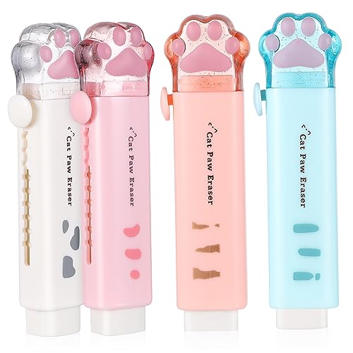 jojofuny 4Stücke Teiliges Kawaii Katzenpfoten Radiergummis Einziehbare Radiergummis für Schule und Büro Leicht und Tragbar Cartoon Design für Kreatives Schreiben und Zeichnen jojofuny 4Stücke Teiliges Kawaii Katzenpfoten Radiergummis Einziehbare Radiergummis für Schule und Büro Leicht und Tragbar Cartoon Design für Kreatives Schreiben und Zeichnen von jojofuny