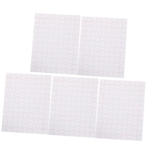 jojofuny 5 Blätter Teiliges DIY Sublimationspuzzle aus Holz mit Blanko Glänzender Oberfläche für Thermotransfer und Kreative Gestaltung zum Bemalen und Individuellen Puzzle Selber Gestalten jojofuny 5 Blätter Teiliges DIY Sublimationspuzzle aus Holz mit Blanko Glänzender Oberfläche für Thermotransfer und Kreative Gestaltung zum Bemalen und Individuellen Puzzle Selber Gestalten von jojofuny
