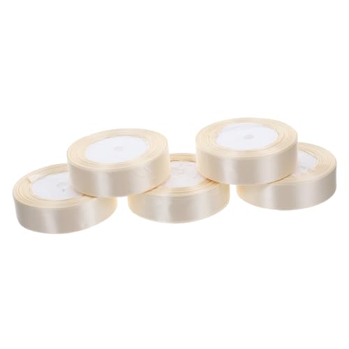 jojofuny 5 Rollen Doppelseitiges Satinband Breit Lang Party Geschenkverpackungsband für DIY Basteln Blumen Dekoration Schleifen Hochzeit Taufe Geburtstag jojofuny 5 Rollen Doppelseitiges Satinband Breit Lang Party Geschenkverpackungsband für DIY Basteln Blumen Dekoration Schleifen Hochzeit Taufe Geburtstag von jojofuny
