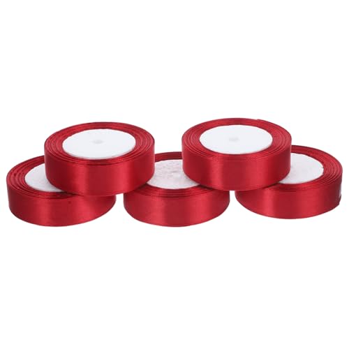 jojofuny 5 Rollen Doppelseitiges Satinband Hochwertiges Geschenkband für Hochzeit Party DIY Blumenstrauß Verpackung Basteln Vielseitig Zuschneidbar Polyester Satin Schleifenband jojofuny 5 Rollen Doppelseitiges Satinband Hochwertiges Geschenkband für Hochzeit Party DIY Blumenstrauß Verpackung Basteln Vielseitig Zuschneidbar Polyester Satin Schleifenband von jojofuny
