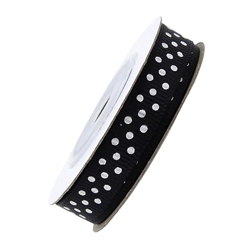 jojofuny 5 Rollen Geschenkband Dotted Ribbenband für DIY Bastelprojekte Dekoration von Hochzeiten Partys und Geschenken Schwarz jojofuny 5 Rollen Geschenkband Dotted Ribbenband für DIY Bastelprojekte Dekoration von Hochzeiten Partys und Geschenken Schwarz von jojofuny
