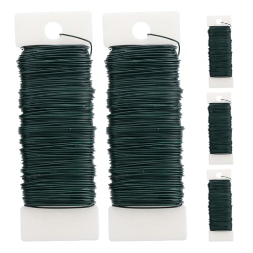 jojofuny 5 Rollen Grüner Blumendraht 35 Meter Floristendraht Zum Basteln Kränzemachen Blumenarrangements Girlandenbasteln DIY Projekte Und Feiertagsdekorationen von jojofuny