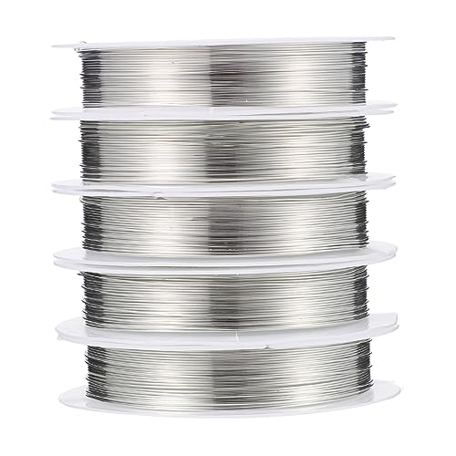 jojofuny 5 Rollen Schmuck Geformter Kupferdraht Anhänger Für Die Schmuckherstellung Schmuckdraht Basteln Für Schmuck Quetschperlen Für Die Schmuckherstellung Basteldraht Dekorativ Silver jojofuny 5 Rollen Schmuck Geformter Kupferdraht Anhänger Für Die Schmuckherstellung Schmuckdraht Basteln Für Schmuck Quetschperlen Für Die Schmuckherstellung Basteldraht Dekorativ Silver von jojofuny