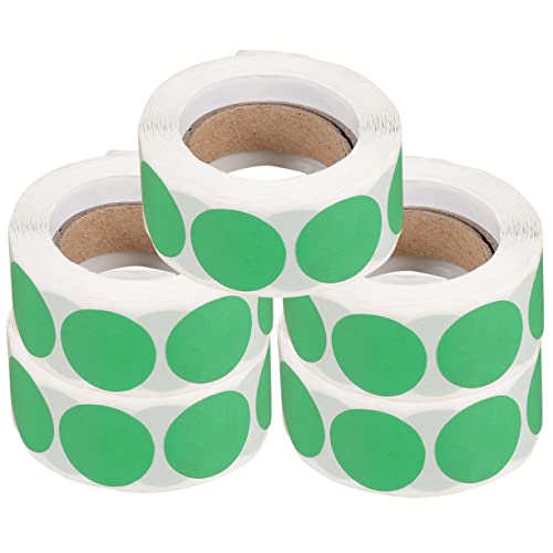 jojofuny 5 Rollen Selbstklebende Farbige Dekorationsetiketten Runde Aufkleber für Verpackung Lager Büro Diy Markierung pro Rolle Vielseitige Klebepunkte für Organisation und Kennzeichnung von jojofuny