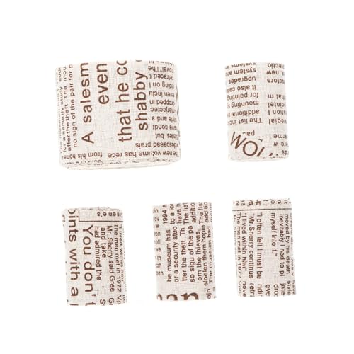 jojofuny 5 Rollen Teiliges Leinengurtband Natürliche Juteband Breit Langlebiges Bastelband für DIY Handwerk Geschenkverpackung Haaraccessoires und Dekorationen Flexible und Elastische jojofuny 5 Rollen Teiliges Leinengurtband Natürliche Juteband Breit Langlebiges Bastelband für DIY Handwerk Geschenkverpackung Haaraccessoires und Dekorationen Flexible und Elastische von jojofuny