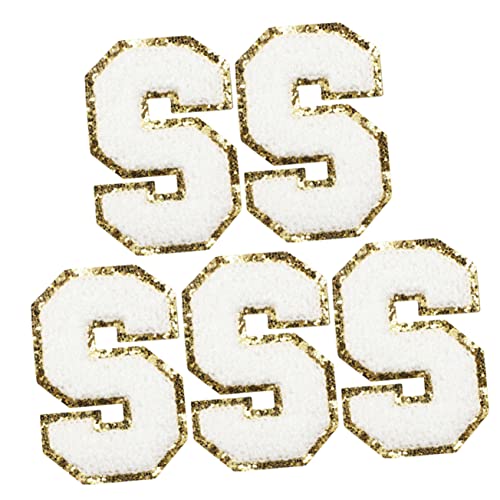 jojofuny 5 Sätze Buchstaben Aufnäher Dekorative Patches Zum Aufbügeln Für Kleidung Taschen Und Diy Projekte Zum Reparieren Und Verschönern Von Textilien 5 Stücke * 5 von jojofuny