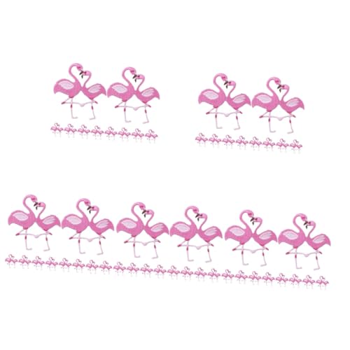 jojofuny 5 Sätze Cartoon Flamingo -kleidung Patches Für Hüte Jacke Kleiderflicken Flicken Für Kleidung Hallo Stickflicken Aufbügeln Flamingo-aufnäher Zum Aufbügeln Stoff Rosa 10 Stück * 5 von jojofuny