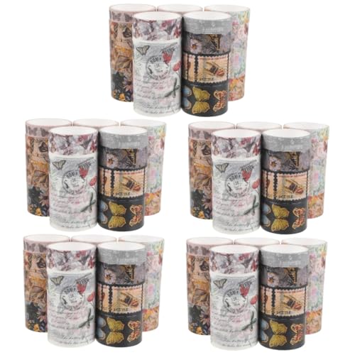 jojofuny 5 Sätze Diy Washi Tapes Blumenband Scrapbook-diy-klebebänder Sammelalbum Blumenklebeband Papier Klebeband Dekorativ Schmetterling Blumen- Aufkleber 17 Rollen * 5 jojofuny 5 Sätze Diy Washi Tapes Blumenband Scrapbook-diy-klebebänder Sammelalbum Blumenklebeband Papier Klebeband Dekorativ Schmetterling Blumen- Aufkleber 17 Rollen * 5 von jojofuny