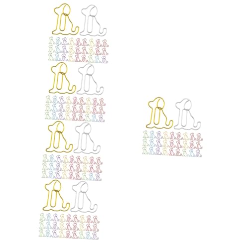 jojofuny 5 Sätze Hunde-büroklammer Name Schild Geformt Süße Büroklammern Dackel Papierclips Größe Klein Hundeclips Hund Büroklammern Zubehör Für Den Hundeschreibtisch Metall 50 Stück * 5 von jojofuny