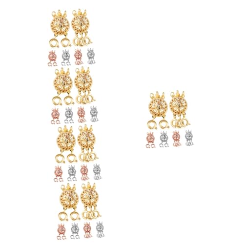 jojofuny 5 Sätze Kettenverschluss Spacer Für Schichten Strang Verbindungselemente Für Armbänder Vintage Blüten Design Für Einzigartigen Schmuck 6 Stücke * 5 jojofuny 5 Sätze Kettenverschluss Spacer Für Schichten Strang Verbindungselemente Für Armbänder Vintage Blüten Design Für Einzigartigen Schmuck 6 Stücke * 5 von jojofuny