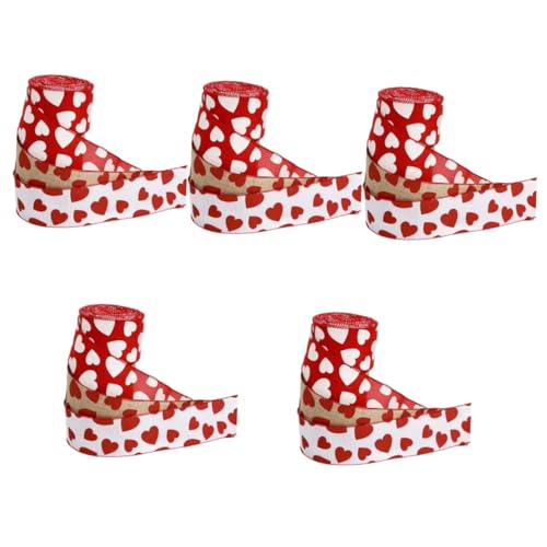 jojofuny 5 Sätze Liebesband Schleifen Zum Verpacken Herz Bänder Zum Basteln Trimmen Grünes Drahtband Seidenband Ribbon Valentinstag Geschenkband Dekoratives Band Eisendraht 3 Rollen * 5 jojofuny 5 Sätze Liebesband Schleifen Zum Verpacken Herz Bänder Zum Basteln Trimmen Grünes Drahtband Seidenband Ribbon Valentinstag Geschenkband Dekoratives Band Eisendraht 3 Rollen * 5 von jojofuny