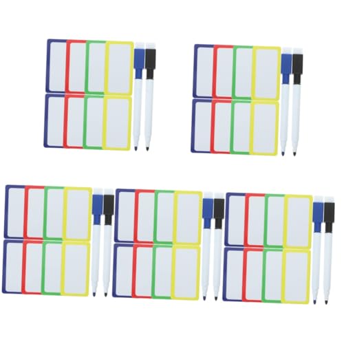 jojofuny 5 Sätze Magnetische Whiteboard-aufkleber Name Whiteboards Magnetische, Trocken Abwischbare Etiketten Trocken Abwischbare Magnetetiketten Weich Magnetisch Colorful Zufällige Farbe von jojofuny