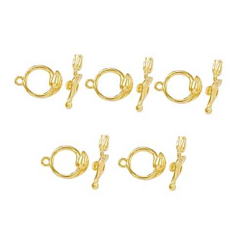 jojofuny 5 Sätze Metall Knebelverschluss Ot Knebelverschluss Schmuckverschluss aus Metall für Diy Halsketten Armbänder Verschlüsse Rosettenform Langlebig und Leicht zu Bedienen für jojofuny 5 Sätze Metall Knebelverschluss Ot Knebelverschluss Schmuckverschluss aus Metall für Diy Halsketten Armbänder Verschlüsse Rosettenform Langlebig und Leicht zu Bedienen für von jojofuny