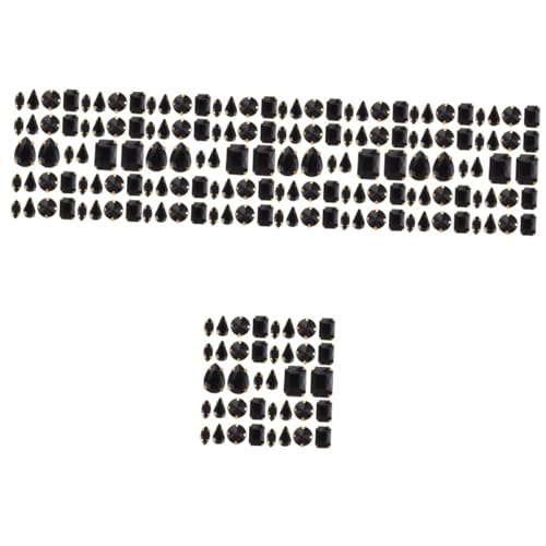 jojofuny 5 Sätze Strasssteine Diy Kristall Dekorative Materialien Für Kleidung Taschen Und Handwerk Hochwertige Mischfarbe Langlebig Für Projekte 50 Stück * 5 von jojofuny