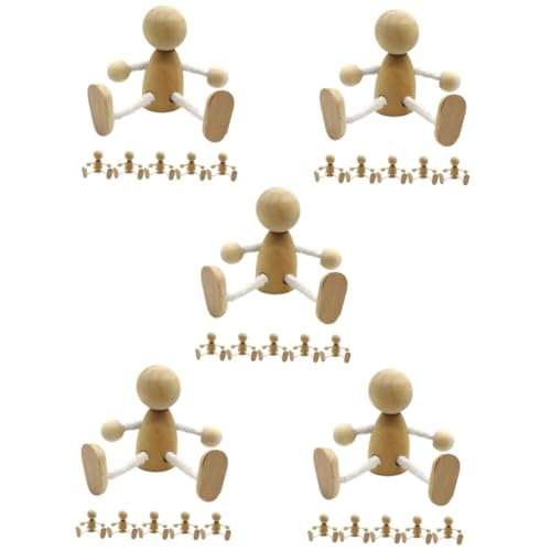 jojofuny 5 Sätze Teiliges Holzpuppen Dekorative Diy Figuren Blanko Holzpuppen Für Bastelideen Handarbeiten Und Schulprojekte Vielseitig Einsetzbar 6 Stücke * 5 jojofuny 5 Sätze Teiliges Holzpuppen Dekorative Diy Figuren Blanko Holzpuppen Für Bastelideen Handarbeiten Und Schulprojekte Vielseitig Einsetzbar 6 Stücke * 5 von jojofuny