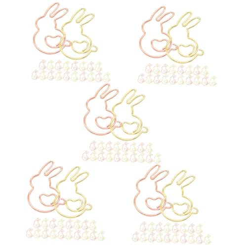 jojofuny 5 Sätze Teiliges Tier Büroklammern Aus Kreative Papierklammern Für Schule Und Büro Süße Kaninchen Designs Organisieren Von Dokumenten Und Notizen 20 Stück * 5 von jojofuny