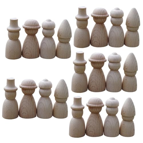 jojofuny 5 Sätze Teiliges Unbemalter Holzpuppen Diy Holzfiguren Für Bastelprojekte Für Kinderzimmer Dekoration Und Gestalten 4 Stück * 5 jojofuny 5 Sätze Teiliges Unbemalter Holzpuppen Diy Holzfiguren Für Bastelprojekte Für Kinderzimmer Dekoration Und Gestalten 4 Stück * 5 von jojofuny