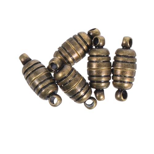 jojofuny 5 Stück Armbandschnalle Aus Reinem Kupfer Schmuckzubehör Kettenverschlüsse Und Verschlüsse Kettenverlängerung Halsketten-charm-halter Halskettenverschluss-helfer Dark Green Metall von jojofuny