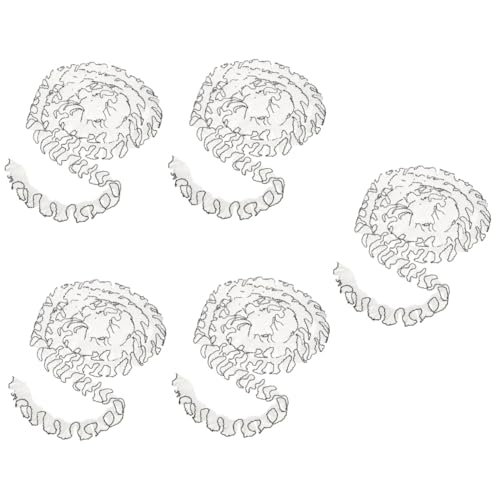 jojofuny 5 Stück Dekoratives Spitzenband Breit Vintage Schwarze und Weiße Spitze für Diy Hochzeitskleider Hut Accessoires und Bastelprojekte Lange Waschbar und Langlebig von jojofuny