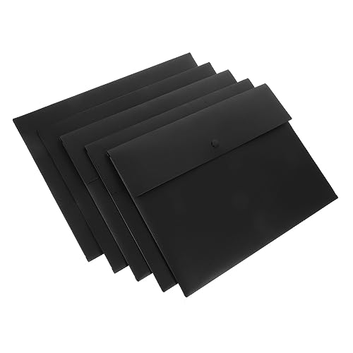 jojofuny 5 Stück Druckverschluss Dokumententaschen Teiliges Transparente Aktenmappen für Büro und Schule Robuste Aufbewahrungstaschen für Belege Notizen und Karten jojofuny 5 Stück Druckverschluss Dokumententaschen Teiliges Transparente Aktenmappen für Büro und Schule Robuste Aufbewahrungstaschen für Belege Notizen und Karten von jojofuny