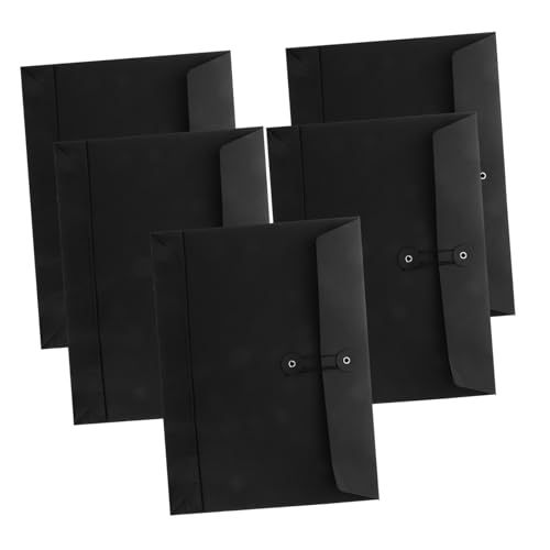 jojofuny 5 Stück Kraftpapier Umschläge Wiederverwendbare Dokumententaschen Robuste Schwarze Aktenhüllen mit Großem Fassungsvermögen für Büro und Alltag jojofuny 5 Stück Kraftpapier Umschläge Wiederverwendbare Dokumententaschen Robuste Schwarze Aktenhüllen mit Großem Fassungsvermögen für Büro und Alltag von jojofuny