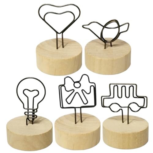 jojofuny 5 Stück Kreative Holz Kartenhalter Vintage Memo Clips für Tischkarten Notizen Fotos Vielseitige Tischdeko für Hochzeiten Partys Büro und Zuhause Stabile jojofuny 5 Stück Kreative Holz Kartenhalter Vintage Memo Clips für Tischkarten Notizen Fotos Vielseitige Tischdeko für Hochzeiten Partys Büro und Zuhause Stabile von jojofuny