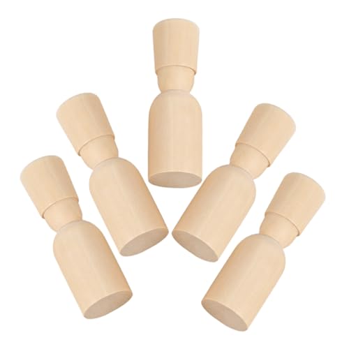 jojofuny 5 Stück Log Farbe Kleiner Holzmann Holzleute Dekorative Puppen Holzstifte Holzpuppe Modellfigur Zeichnen Leute Pfeifen Leute Aus Holzpflock Holzfiguren Zum Bemalen Beige jojofuny 5 Stück Log Farbe Kleiner Holzmann Holzleute Dekorative Puppen Holzstifte Holzpuppe Modellfigur Zeichnen Leute Pfeifen Leute Aus Holzpflock Holzfiguren Zum Bemalen Beige von jojofuny