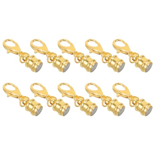 jojofuny 5 Stück Magnetschnalle Verschlüsse Hummer Schließe Armbandverschluss Armband Sicherheitsverschluss Schmuck mit Magnetverschluss magnetischer Schmuckverschluss Kupfer Golden jojofuny 5 Stück Magnetschnalle Verschlüsse Hummer Schließe Armbandverschluss Armband Sicherheitsverschluss Schmuck mit Magnetverschluss magnetischer Schmuckverschluss Kupfer Golden von jojofuny