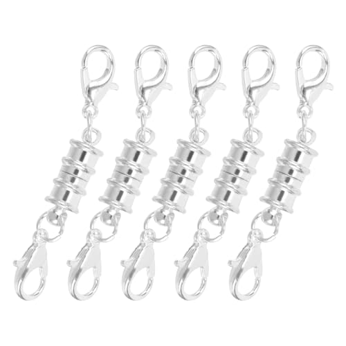 jojofuny 5 Stück Magnetschnallenarmbandzubehör Verschlüsse Schmuck Hummer Stecker Schließungen Armbandanschlüsse Kettenverschluss Ersetzen Magnetverschluss-anschlüsse Kupfer Silber jojofuny 5 Stück Magnetschnallenarmbandzubehör Verschlüsse Schmuck Hummer Stecker Schließungen Armbandanschlüsse Kettenverschluss Ersetzen Magnetverschluss-anschlüsse Kupfer Silber von jojofuny