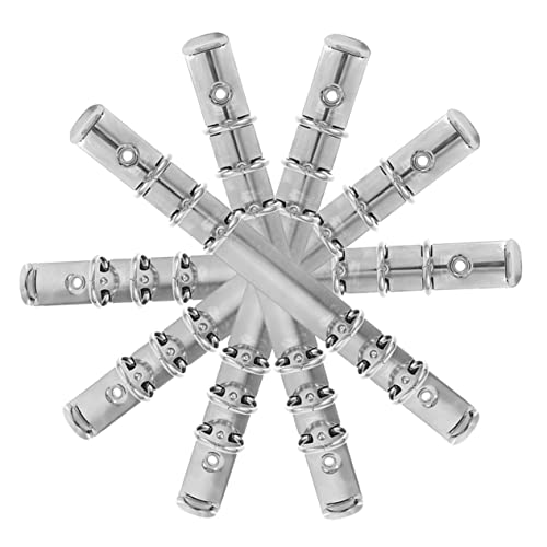 jojofuny 5 Stück Metall Notizbuch Bindemittel Ring Mechanismus für Lose Buch Diy für Büro Schule und Zuhause von jojofuny