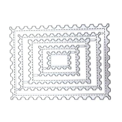jojofuny 5 Stück Metallmesserform Kartenschablonen Briefmarkenstanzen für die Kartengestaltung Schneidwerkzeug Metall stirbt Stanzformen Kartenherstellung stirbt Kohlenstoffstahl Silver jojofuny 5 Stück Metallmesserform Kartenschablonen Briefmarkenstanzen für die Kartengestaltung Schneidwerkzeug Metall stirbt Stanzformen Kartenherstellung stirbt Kohlenstoffstahl Silver von jojofuny