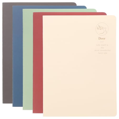 jojofuny 5 Stück Notizbuch Einfacher Stil Liniert Notizbuch für Schüler Lehrer und Büroangestellte Robuste Leicht und Tragbar für Planung und Aufgabenverwaltung jojofuny 5 Stück Notizbuch Einfacher Stil Liniert Notizbuch für Schüler Lehrer und Büroangestellte Robuste Leicht und Tragbar für Planung und Aufgabenverwaltung von jojofuny