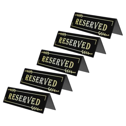jojofuny 5 Stück Reservierte Tischschilder Doppelseitiges Aus Acryl Sitzplatzschild Für Hochzeitsgäste Reservierung Für Restaurants Hochzeitsstühle Tagungen Und Konferenzen jojofuny 5 Stück Reservierte Tischschilder Doppelseitiges Aus Acryl Sitzplatzschild Für Hochzeitsgäste Reservierung Für Restaurants Hochzeitsstühle Tagungen Und Konferenzen von jojofuny