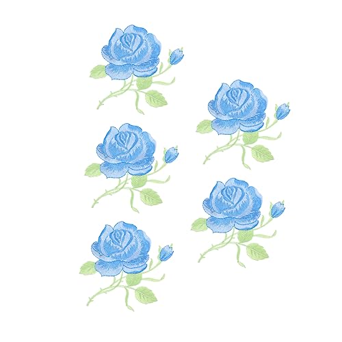 jojofuny 5 Stück Stickmaterialien Kleiderflicken für Löcher Stickereiapplikationen Blumensticke Patches Blumen- gestickter Kleidungsfleck gestickte Aufnäher Stickgarn Blue jojofuny 5 Stück Stickmaterialien Kleiderflicken für Löcher Stickereiapplikationen Blumensticke Patches Blumen- gestickter Kleidungsfleck gestickte Aufnäher Stickgarn Blue von jojofuny