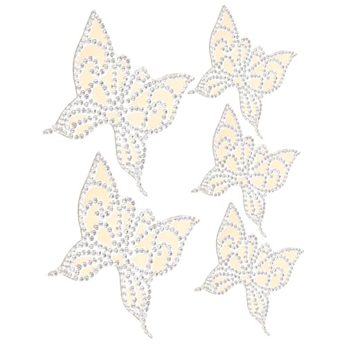 jojofuny 5 Stück Strass Schmetterling Bügelpatches Aufnäher für Kleidung Taschen DIY Projekte Glitzernde Applikationen zur Dekoration und Reparatur von Textilien jojofuny 5 Stück Strass Schmetterling Bügelpatches Aufnäher für Kleidung Taschen DIY Projekte Glitzernde Applikationen zur Dekoration und Reparatur von Textilien von jojofuny