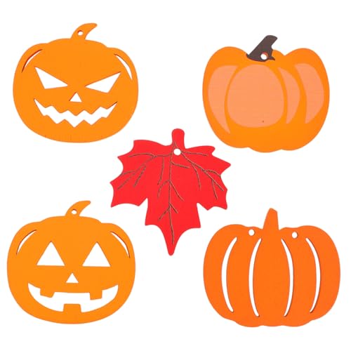 jojofuny 5 Stück Teiliges Halloween Holzanhänger Langlebige Holz-dekorationen mit Kürbis Ahornblatt-motiven Diy-holzkunst für Gruselige Party Heimdeko für Fenster und Türen jojofuny 5 Stück Teiliges Halloween Holzanhänger Langlebige Holz-dekorationen mit Kürbis Ahornblatt-motiven Diy-holzkunst für Gruselige Party Heimdeko für Fenster und Türen von jojofuny